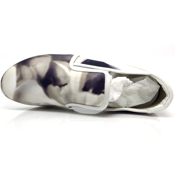 NEW MAX MARA MM 30 Neutro Gray Floral Sneakers - Picture 11 of 14